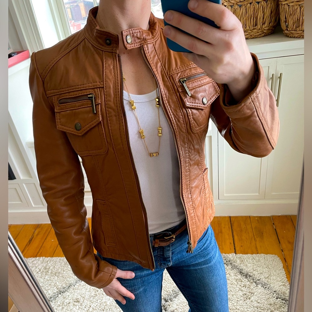 Michael Kors leather jacket.